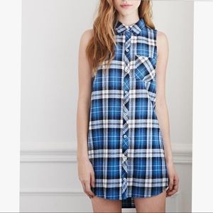 Forever 21 Plaid Shirt dress